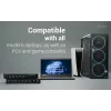 ITEC i-tec USB-C KVM Dock PRO trīs ierīcēm, divi video, 2x Power Delivery (līdz 92W), USB 3.2, 10 Gbps, Gigabit Ethernet