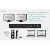 ITEC i-tec USB-C KVM Dock PRO trīs ierīcēm, divi video, 2x Power Delivery (līdz 92W), USB 3.2, 10 Gbps, Gigabit Ethernet