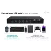ITEC i-tec USB-C KVM Dock PRO trīs ierīcēm, divi video, 2x Power Delivery (līdz 92W), USB 3.2, 10 Gbps, Gigabit Ethernet