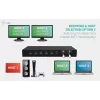 ITEC i-tec USB-C KVM Dock PRO trīs ierīcēm, divi video, 2x Power Delivery (līdz 92W), USB 3.2, 10 Gbps, Gigabit Ethernet