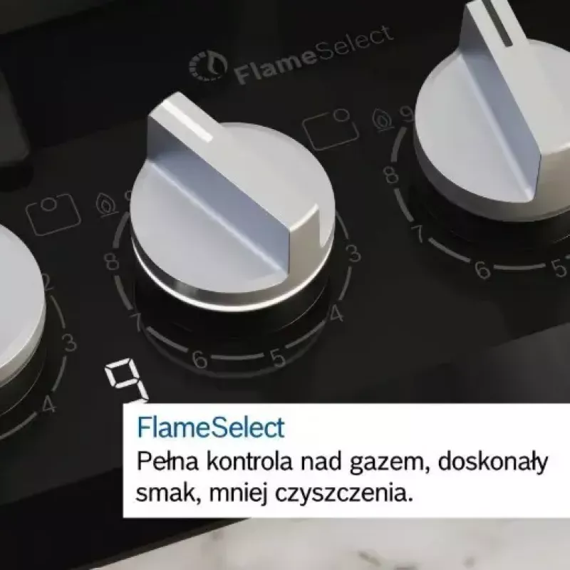 Bosch Serie 6 PCQ7A5I90 gāzes plīts virsma Nerūsējošais tērauds Iebūvējama 75 cm Gāze 5 zona(s)