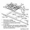 Bosch Serie 6 PCQ7A5I90 gāzes plīts virsma Nerūsējošais tērauds Iebūvējama 75 cm Gāze 5 zona(s)