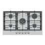 Bosch Serie 6 PCQ7A5I90 gāzes plīts virsma Nerūsējošais tērauds Iebūvējama 75 cm Gāze 5 zona(s)