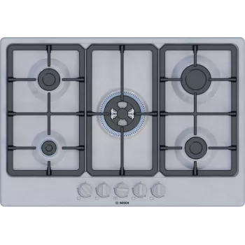 Bosch Serie 4 PGQ7B5K90 gāzes plīts virsma Nerūsējošais tērauds Iebūvējama 75 cm 5 zonas