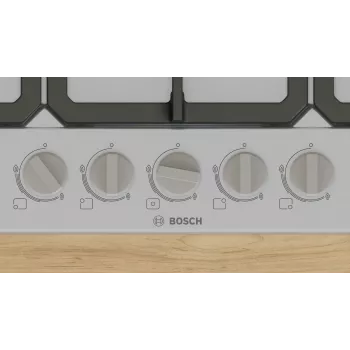 Bosch Serie 4 PGQ7B5K90 gāzes plīts virsma Nerūsējošais tērauds Iebūvējama 75 cm 5 zonas