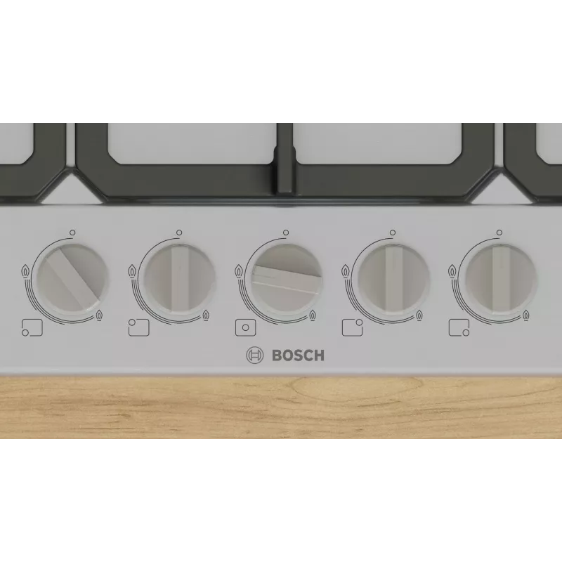 Bosch Serie 4 PGQ7B5K90 gāzes plīts virsma Nerūsējošais tērauds Iebūvējama 75 cm 5 zonas