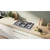 Bosch Serie 4 PGQ7B5K90 gāzes plīts virsma Nerūsējošais tērauds Iebūvējama 75 cm 5 zonas