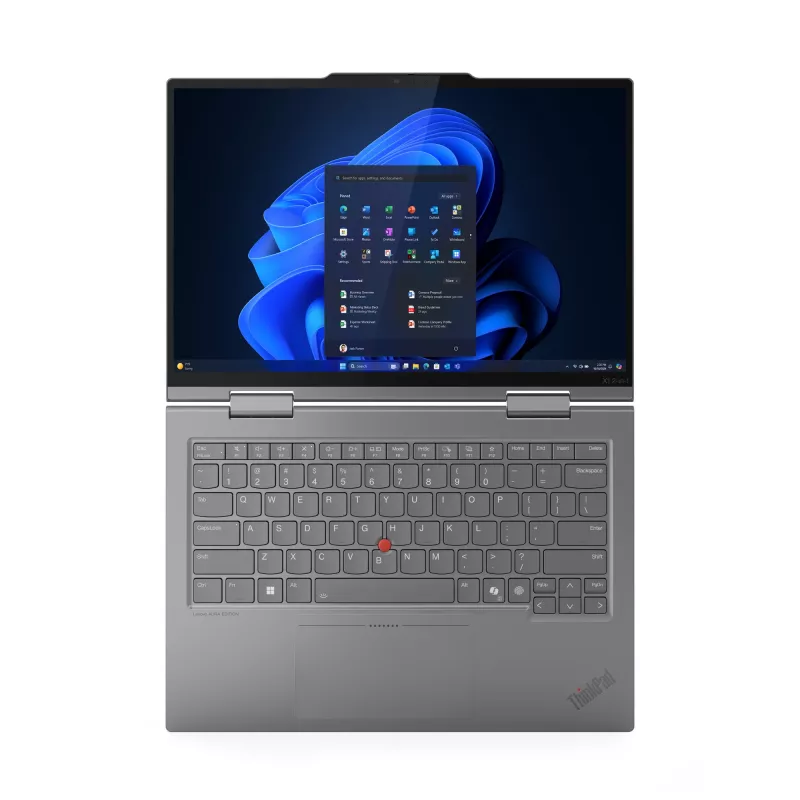 Lenovo ThinkPad X1 2-in-1 Gen 10 Aura Edition Intel Core Ultra 7 255U hibrīds (2-in-1) 35,6 cm (14 collu) skārienekrāns 2.8K 32 GB LPDDR5x-SDRAM 1 TB SSD Wi-Fi 6E (802.11ax) Windows 11 Pro Angļu Pelēks