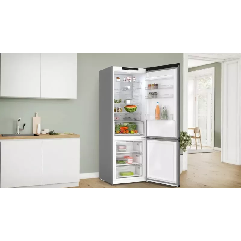 Ledusskapis ar saldētavu Bosch Serie 4 KGN49OCAF, brīvi stāvošs, 440 L, antracīts, No Frost