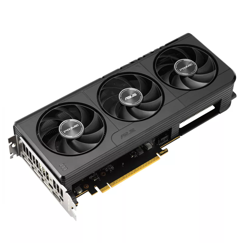 Grafikas karte ASUS GeForce RTX 5060 — 8 GB GDDR7, 128 bitu, PCIe 5.0, 3x DisplayPort 2.1b + 1x HDMI 2.1b, 2595 MHz OC, 3 ventilatori, 268,3 mm