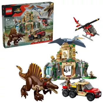 LEGO Jurassic World Gaisa misija ar Kvecalkoatlu un Spinozauru 76976 — 984 gabali, 4 minifigūras, vecumam 8+