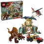 LEGO Jurassic World Gaisa misija ar Kvecalkoatlu un Spinozauru 76976 — 984 gabali, 4 minifigūras, vecumam 8+