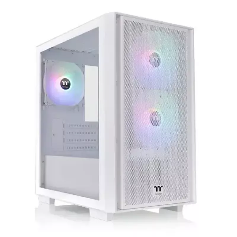 PC korpuss Thermaltake Versa H16 TG ARGB Micro Tower Balts