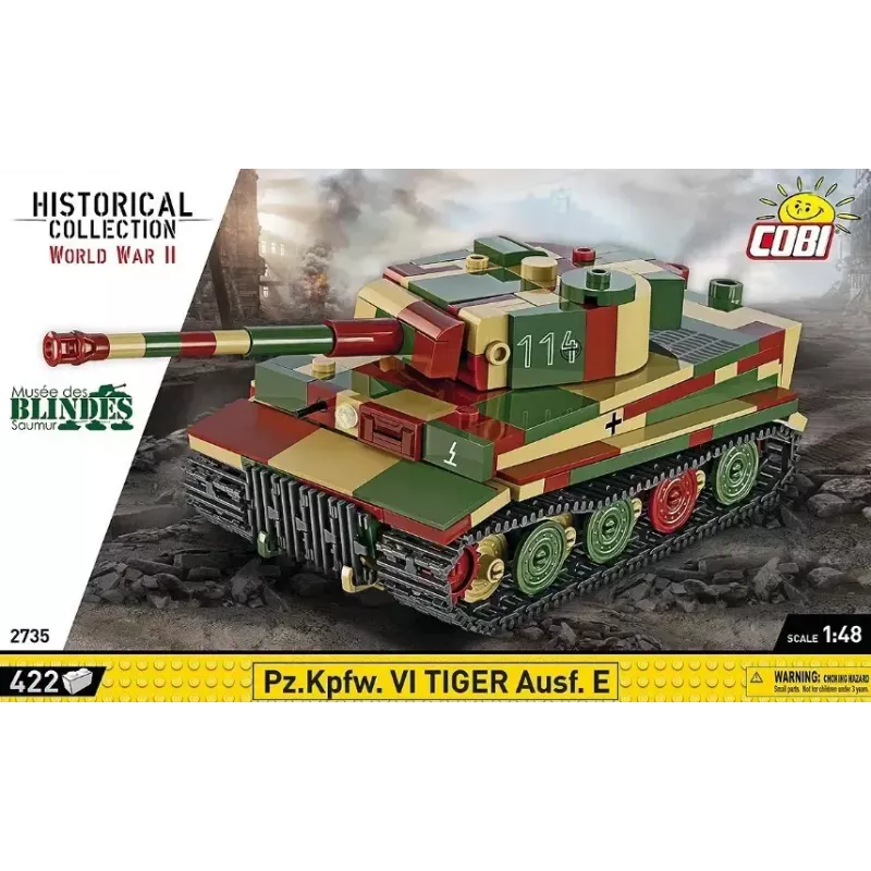 Cobi Pz.Kpfw. VI Tiger Ausf. E konstruktors, 1:48, 422 daļas