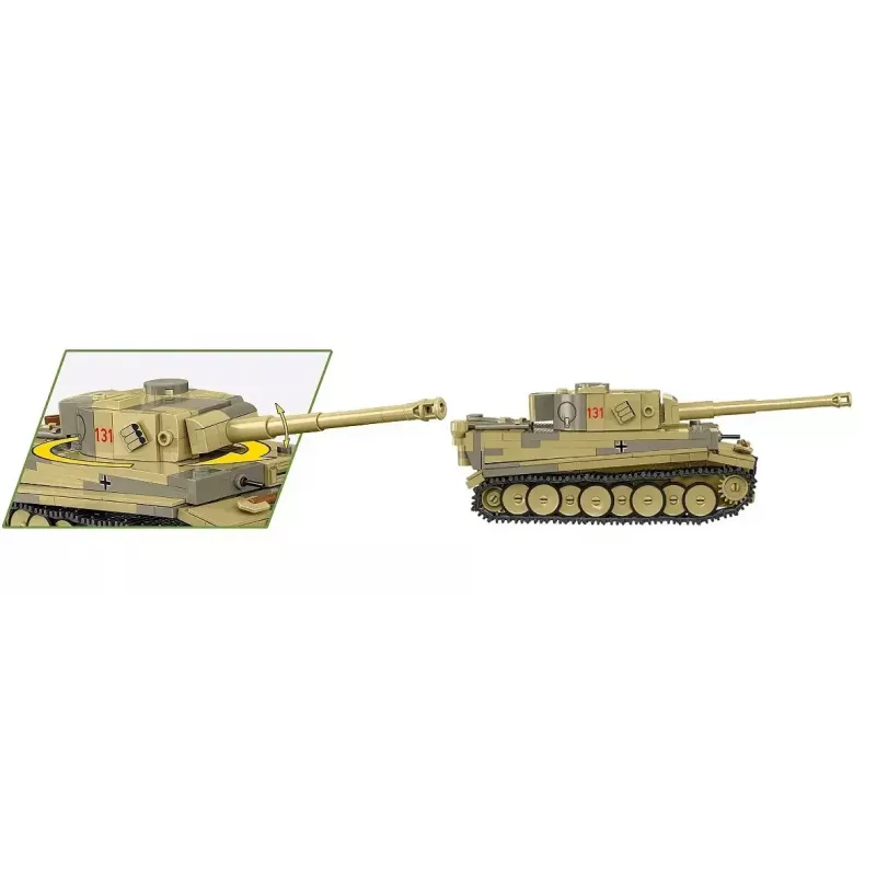 Būvkomplekts Cobi Panzer VI Tiger I 442 detaļas modelis COIB-2734