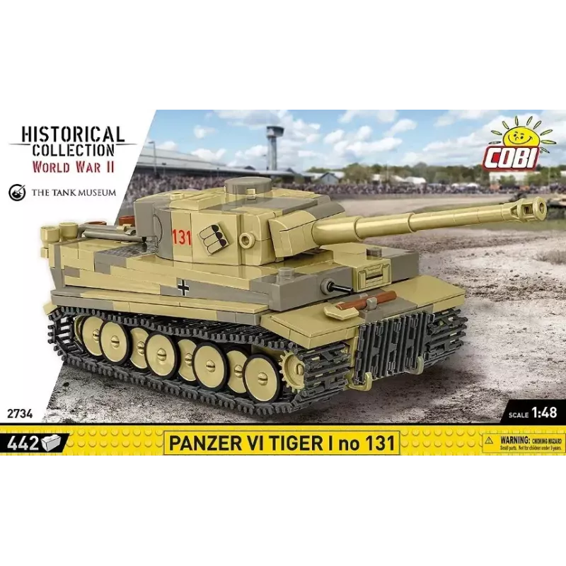 Būvkomplekts Cobi Panzer VI Tiger I 442 detaļas modelis COIB-2734