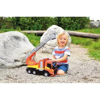 Ugunsdzēsēju auto rotaļlieta Lena Volvo FMX Vehicle Worxx ar kāpnēm, modelis 04625