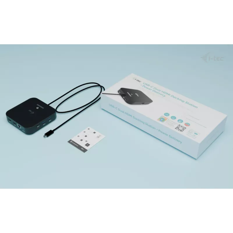 Docking stacija ITEC USB-C Dual HDMI C31DUALHDMIDOCKPD — Divi 4K 60Hz, 100W Power Delivery