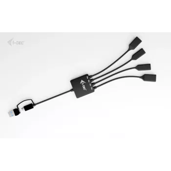i-tec USB-C/USB-A kabeļa HUB 4 porti (2x USB-C, 2x USB-A)