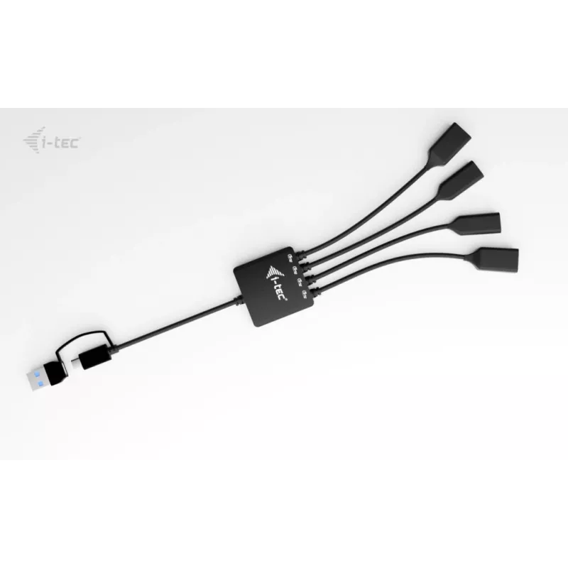 i-tec USB-C/USB-A kabeļa HUB 4 porti (2x USB-C, 2x USB-A)