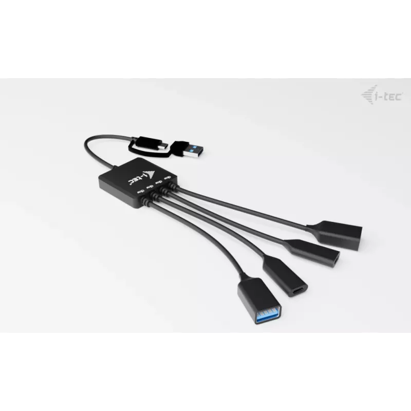 i-tec USB-C/USB-A kabeļa HUB 4 porti (2x USB-C, 2x USB-A)