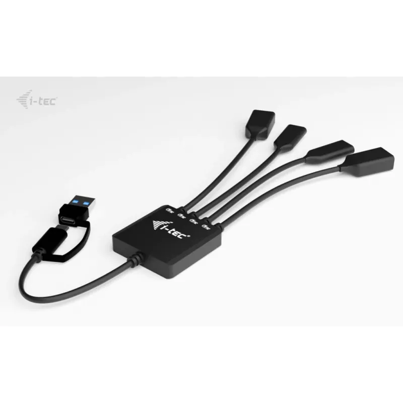 i-tec USB-C/USB-A kabeļa HUB 4 porti (2x USB-C, 2x USB-A)