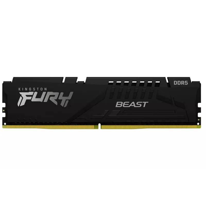 Kingston Technology FURY Beast 128GB (2x64GB) DDR5 5600MT/s CL40 DIMM melns
