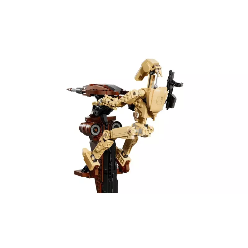 LEGO būvēšanas komplekts Star Wars Battle Droid ar STAP 75428 — 1088 gabali, 1 minifigūra, eksponēšanas izmērs 140×380×300 mm