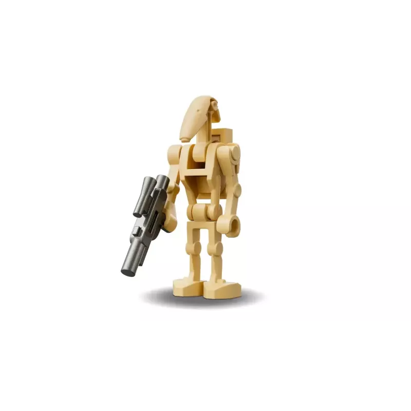 LEGO būvēšanas komplekts Star Wars Battle Droid ar STAP 75428 — 1088 gabali, 1 minifigūra, eksponēšanas izmērs 140×380×300 mm