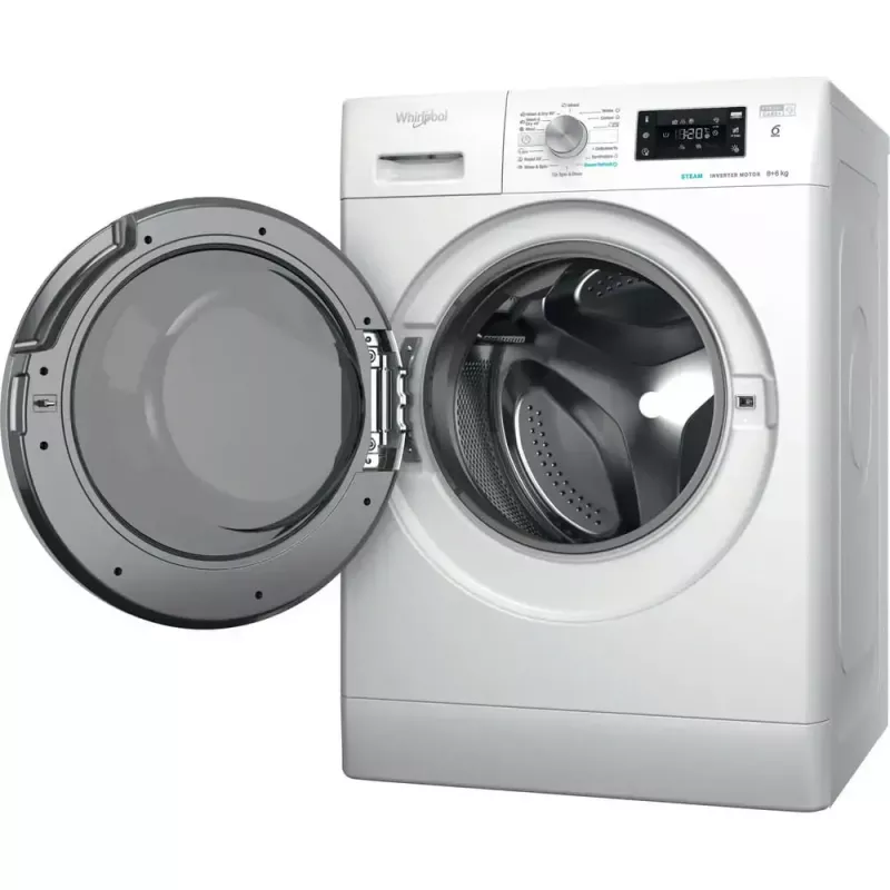 Veļas žāvētājs WHIRLPOOL FFWDB 864489 SV EE priekšējā ielāde 6 kg 1400 RPM balts
