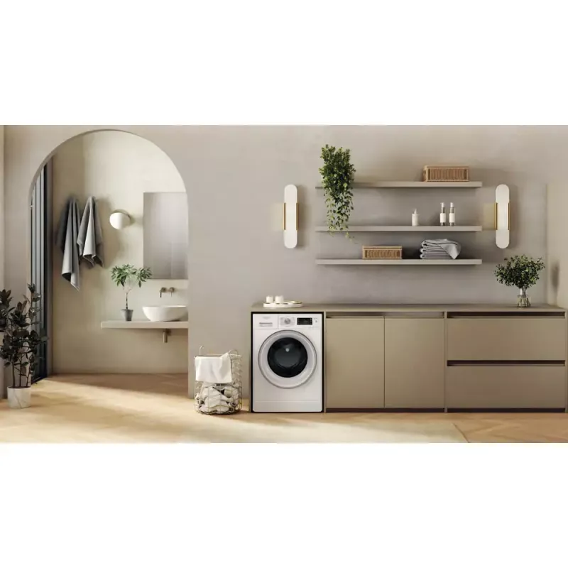 Veļas žāvētājs WHIRLPOOL FFWDB 864489 SV EE priekšējā ielāde 6 kg 1400 RPM balts