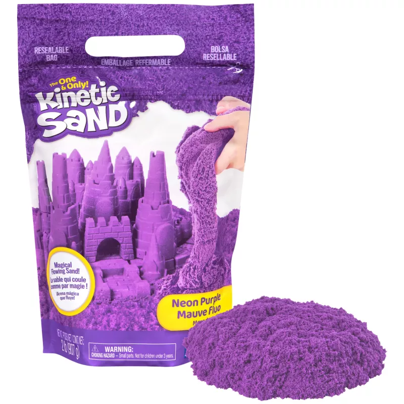 Kinetic Sand 2lbs Purple Play Sand – Maģiskas sensorās smiltis bērniem no 3 gadiem