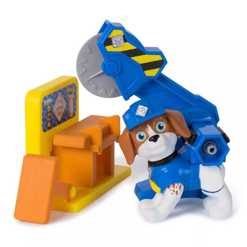 Figūru komplekts Usorteret Rubble & Wheeler Power Tool Pups ar 2 instrumentiem un 2 būvniecības aksesuāriem, vecumam 3+