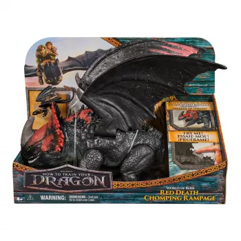 Spin Master 11 collu Pūķa rotaļlieta — World of Berk: Red Death Chomping Rampage ar ekskluzīvu Toothless figūriņu, 4+ gadiem