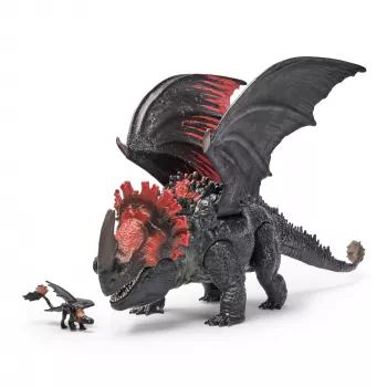 Spin Master 11 collu Pūķa rotaļlieta — World of Berk: Red Death Chomping Rampage ar ekskluzīvu Toothless figūriņu, 4+ gadiem