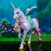 Spin Master Unicorn Academy Wildstar vienradža figūra 28 cm ar caurspīdīgiem segliem un iejūgu, daudzkrāsaina, plastmasa, vecumam no 4+