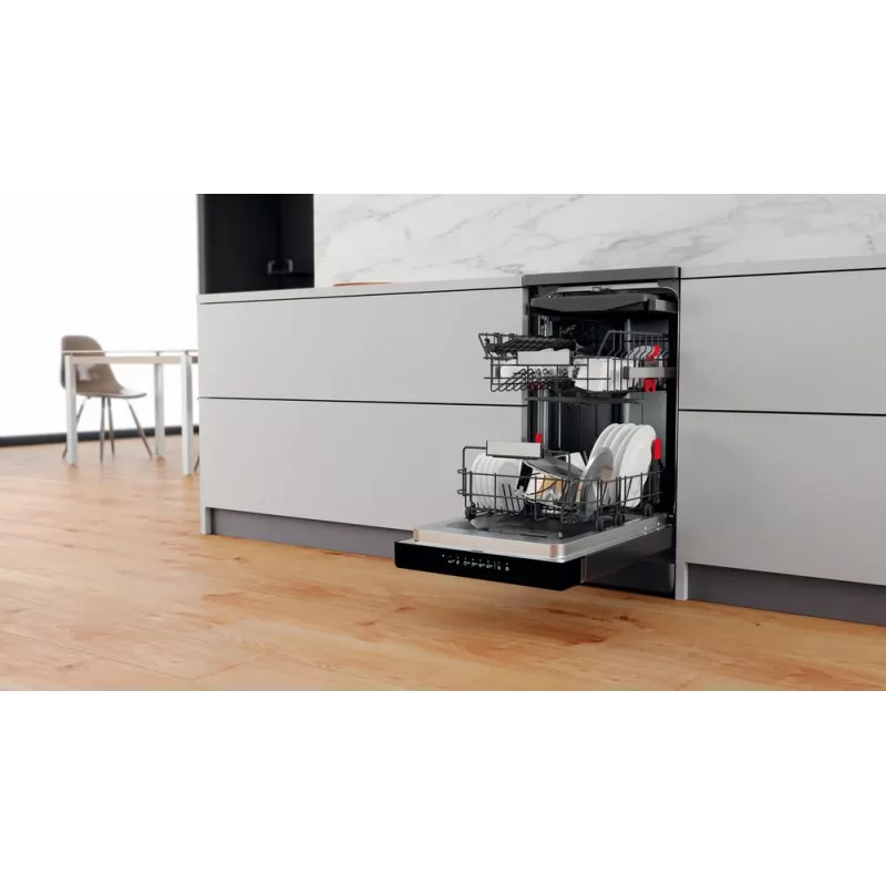 Whirlpool WSBO 3O34 PF X daļēji iebūvējamā trauku mazgājamā mašīna, 10 komplekti