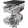 Whirlpool WSBO 3O34 PF X daļēji iebūvējamā trauku mazgājamā mašīna, 10 komplekti