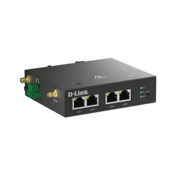 4G LTE maršrutētājs D-Link DWM-314-T VPN melns DIN-sliežu stiprinājumam