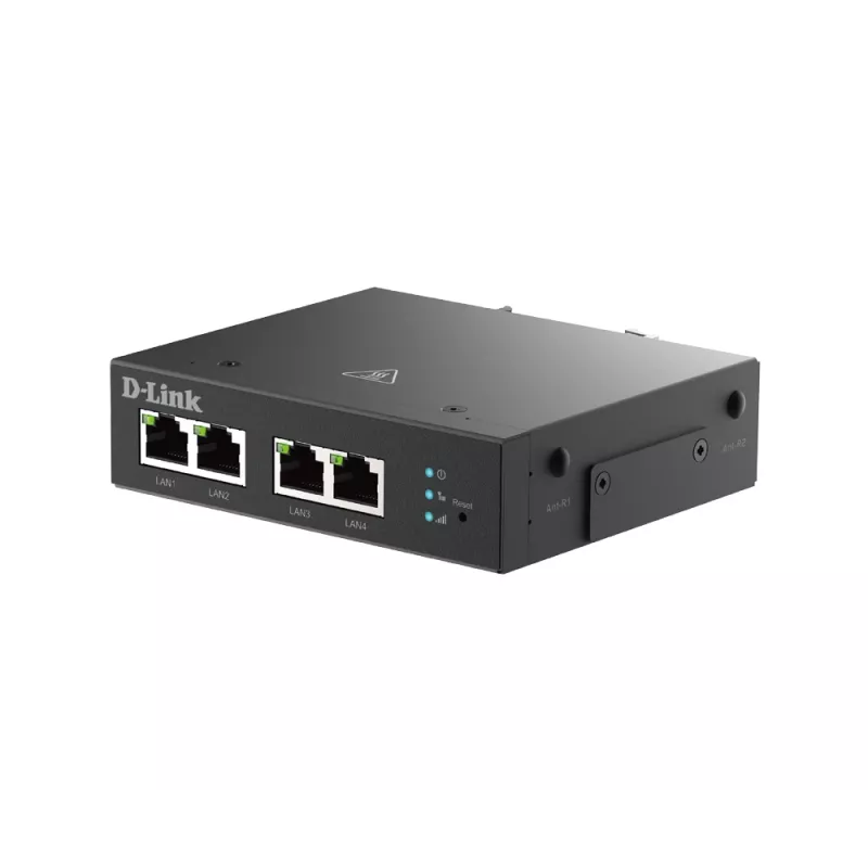 4G LTE maršrutētājs D-Link DWM-314-T VPN melns DIN-sliežu stiprinājumam