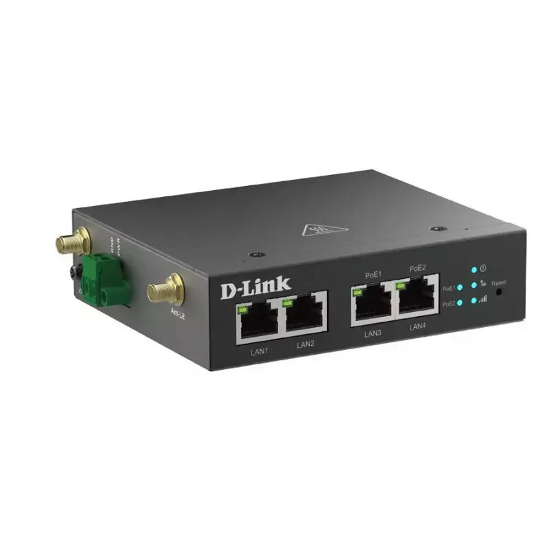 4G LTE PoE modems D-Link DWM-314-TP ar Power over Ethernet un SIM slotu