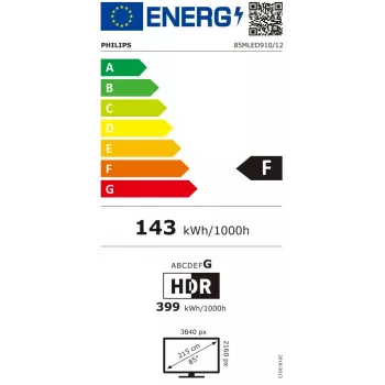 Televizors Philips 85MLED910/12 85 collu 4K Ultra HD QD-Mini LED 3840 x 2160