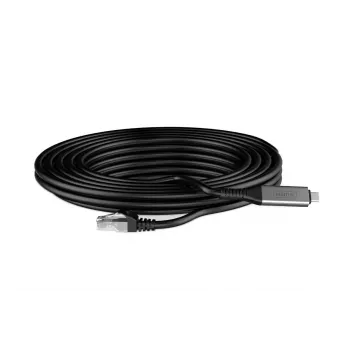 DIGITUS USB-C 3.2 Gen1 - RJ45 Ethernet kabelis CAT6a S/FTP Melns - 2m