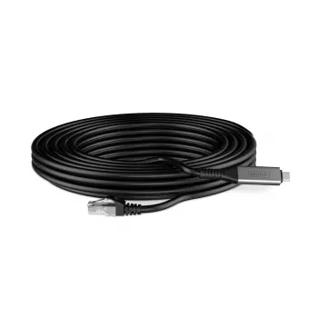 DIGITUS USB-C 3.2 Gen1 - RJ45 Ethernet kabelis CAT6a S/FTP Melns - 5m