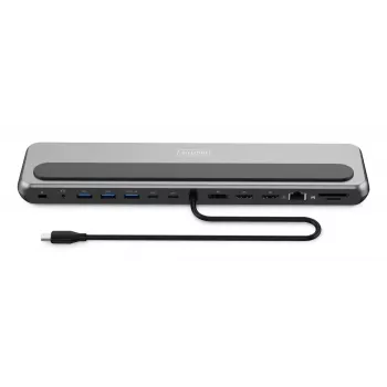 Digitus USB-C 8K dokstacija 12 portu USB 3.2 Gen 2 100W