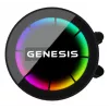 GENESIS NLG-2319 datora dzesēšanas sistēma procesoram Visu vienā šķidruma dzesētājs Melns