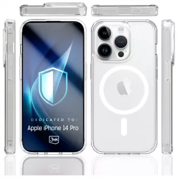 Aizsargmaciņas Armor MagCase 3MK Apple iPhone 14 Pro ar magnētisko stiprinājumu un izturīgu aizsardzību