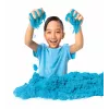 Kinetic Sand 2lbs Zilas Rotaļu Smiltis, Sensoriskā Rotaļlieta Bērniem, Atkārtoti Noslēdzams Maiss