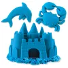 Kinetic Sand 2lbs Zilas Rotaļu Smiltis, Sensoriskā Rotaļlieta Bērniem, Atkārtoti Noslēdzams Maiss