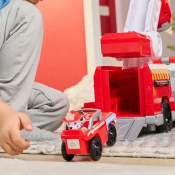 Ugunsdzēsēju mašīna PAW Patrol Rapid Reload ar Māršala figūru